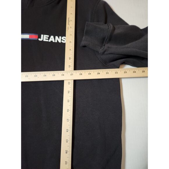 Tommy Jeans Pocketless Hoodie Men's size Medium Black - Picture 4 of 9